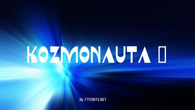 Kozmonauta 2 example
